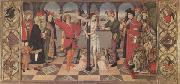 Jaime Huguet The Flagellation The Four Symbols of the Evangelists (mk05) painting